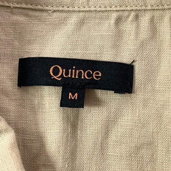 Quince European Linen Jacket Women Medium Driftwood Tan Lightweight Pockets - Picture 2 of 11